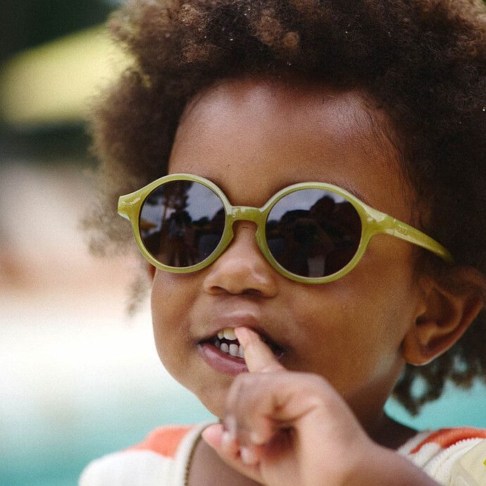 Lunettes de Soleil Baby #D 0/3 Ans - Glossy Kaki (IZIPIZI) - Image 3