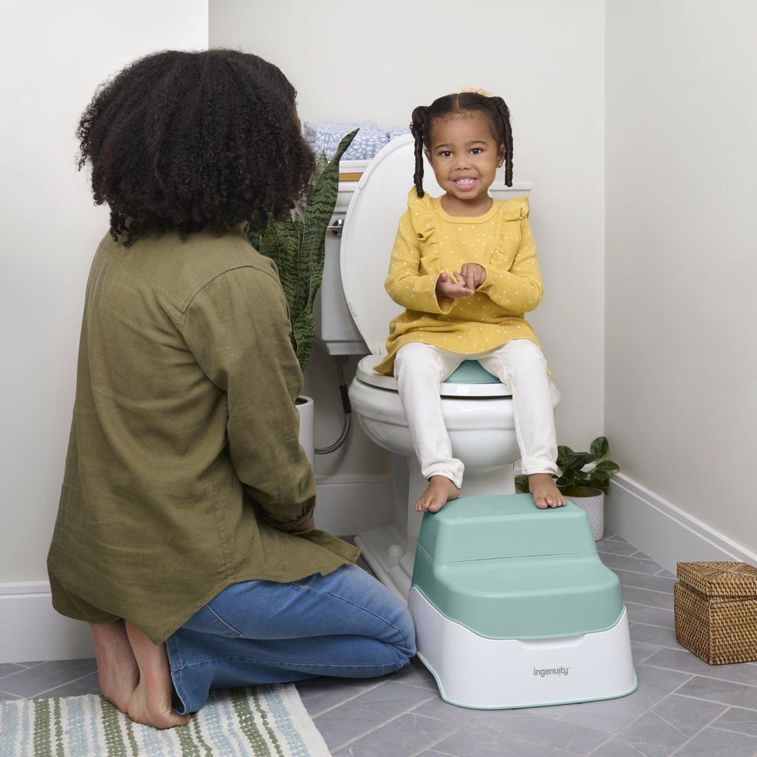Pot d'apprentissage bébé 3 en 1 Vert (Kids2) - Image 1
