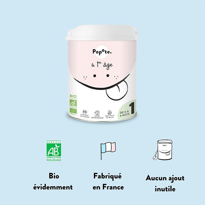Lait 1er Âge Bio - 800 g (Popote) - Image 5