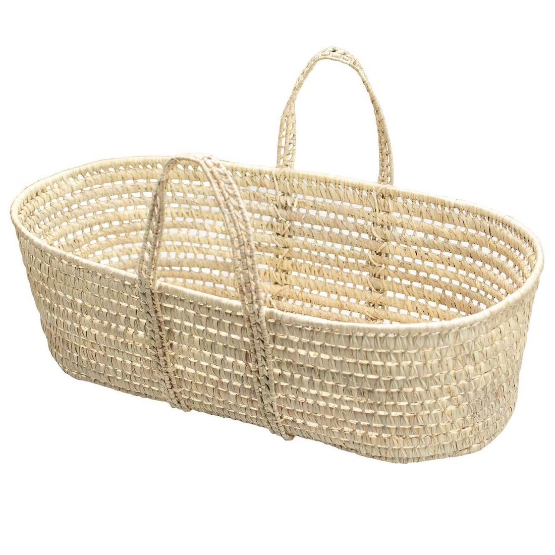 Couffin Panier Moise En Fibres Naturelles Beige (Sevira Kids) - Image 1