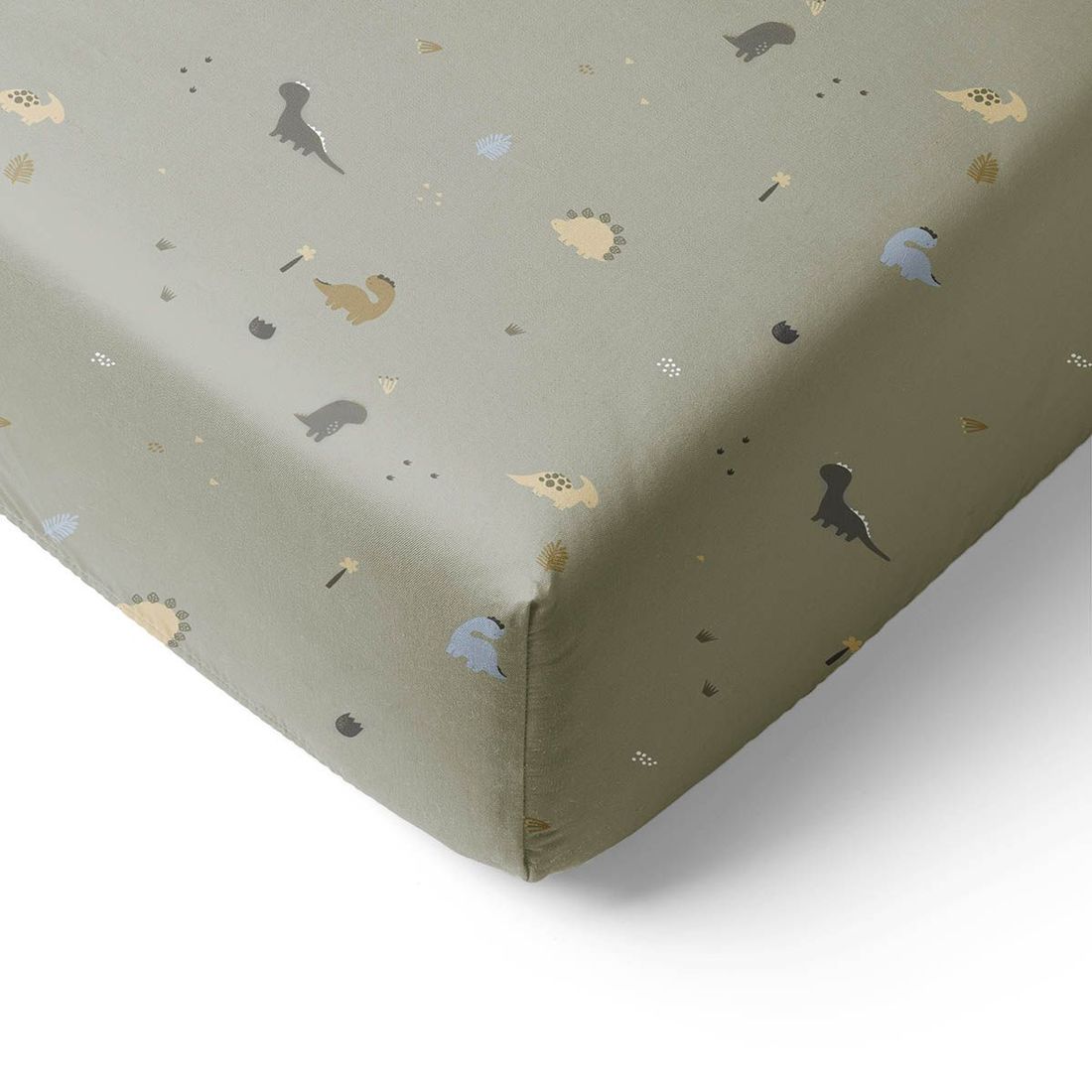 Petite Amélie | Drap-housse enfant | Coton bio motifs dinosaures | Vert | 70x140 cm (Petite Amélie) - Couverture