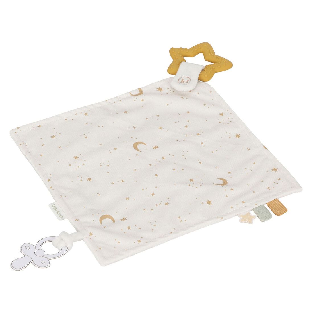 Doudou avec Jouet de Dentition - Newborn Naturals (Little Dutch) - Image 1