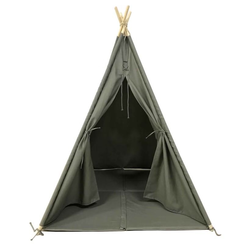 Tente tipi grise pour enfant bois fsc e (Sunny) - Image 2