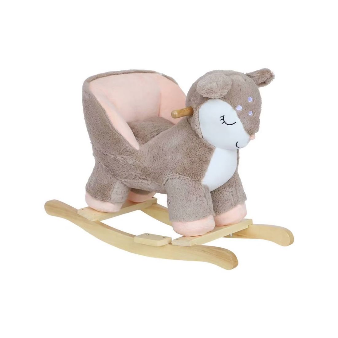 Fauteuil Faon À Bascule Pour Enfant Taupe (sweeek) - Image 1