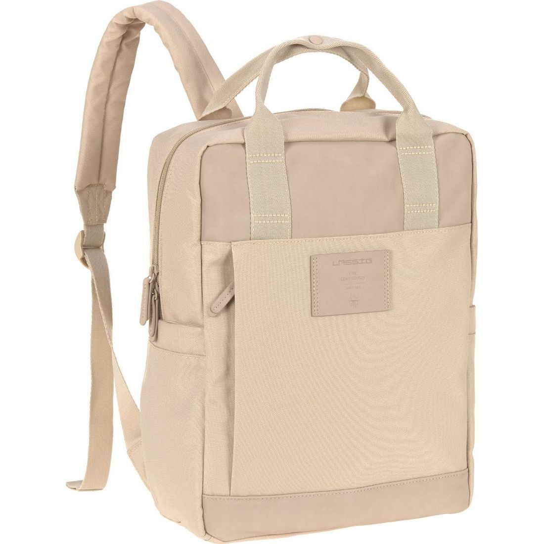 Sac à dos à langer Vividal beige Green Label (Lassig) - Couverture