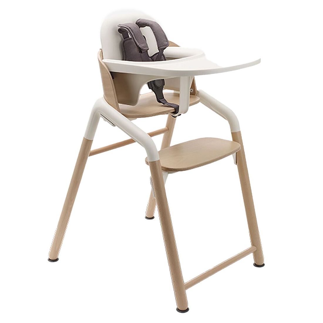 Pack Chaise Haute Bugaboo Giraffe + Babyset + Tablette - Bois Neutre et Blanc (Bugaboo) - Image 2