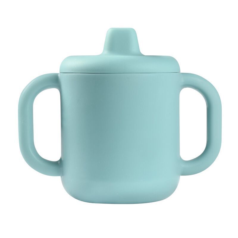 Tasse d'apprentissage silicone Bleu (Béaba) - Couverture