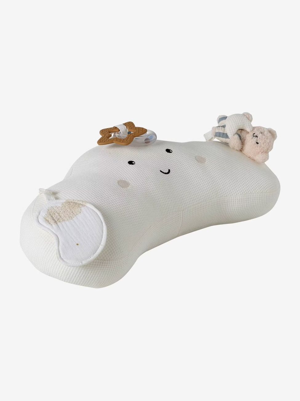 Coussin bébé d'activités NUAGE blanc (Vertbaudet) - Image 1