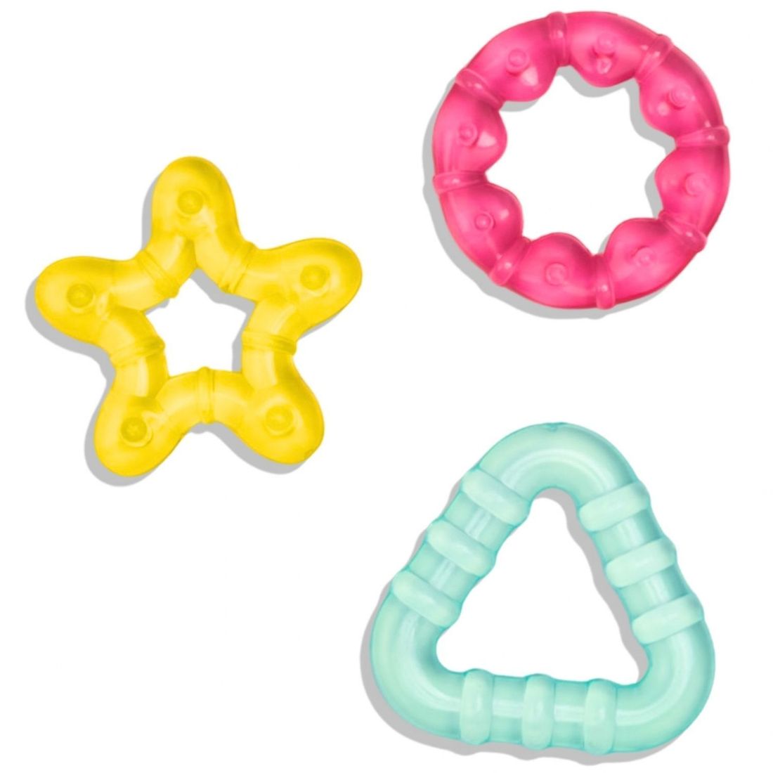 Lot de 3 anneaux de dentition à refrigérer Cool Shapes (Bo Jungle) - Couverture