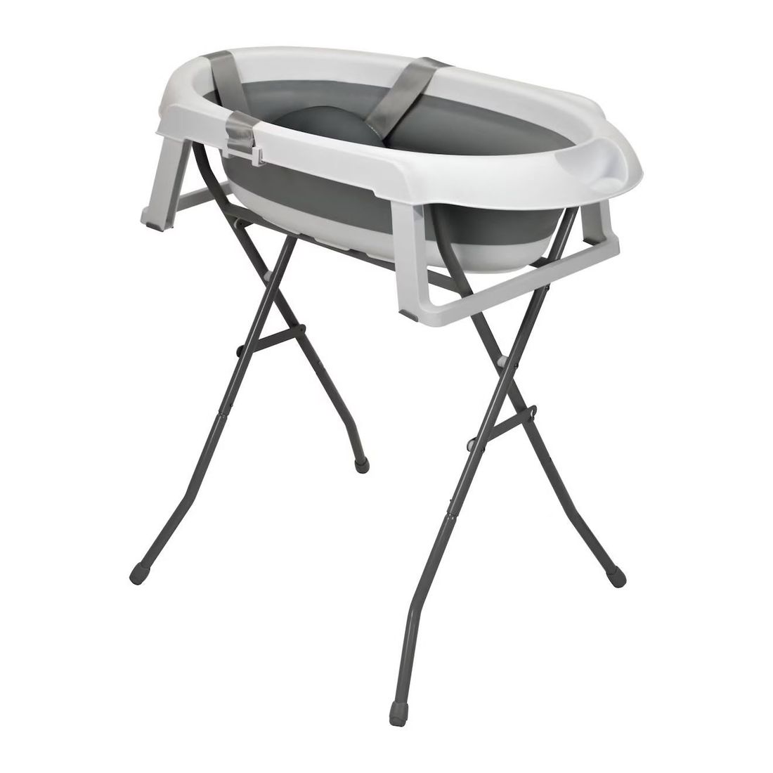 Baignoire Pliante Sur Pieds Avec Réducteur Luigi Blanc Et Gris (Asalvo) - Couverture