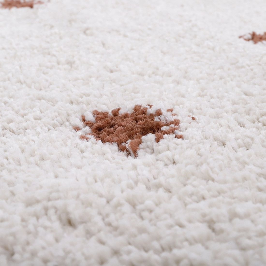 Tapis rectangulaire pois terracotta Wooly (100 x 150 cm) (Nattiot) - Image 4