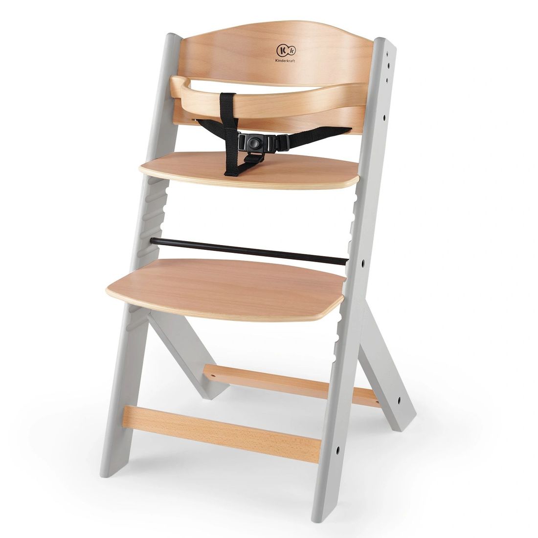 Chaise haute ENOCK bois gris (Kinderkraft) - Image 6