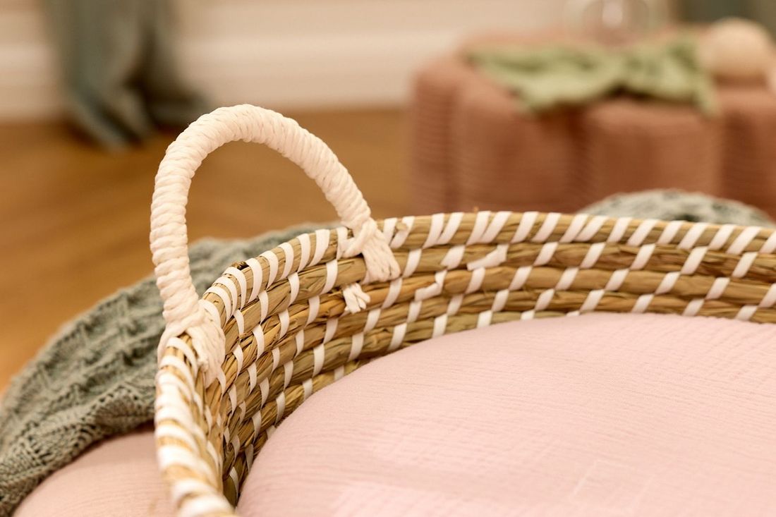 - Panier à Langer avec Matelas - Naturel & Blanc - Naturel (Mon Lit Cabane) - Image 3