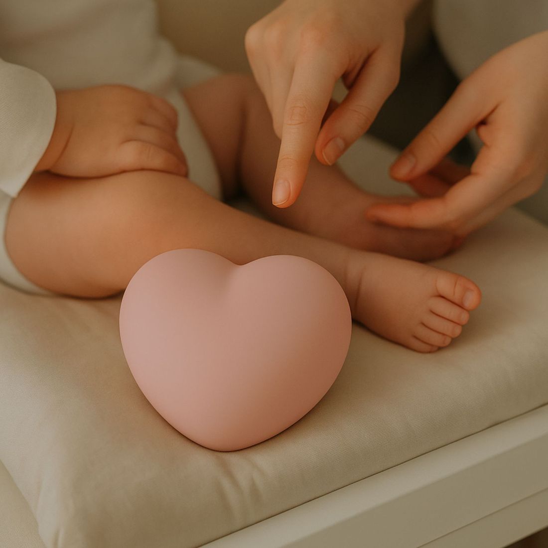 Veilleuse d’allaitement tactile Ruby vieux rose (FLOW) - Image 5
