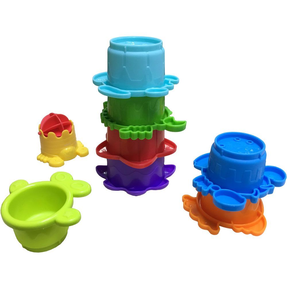 Jouet de bain gobelets gigogne (8 pièces) (Infantino) - Image 5