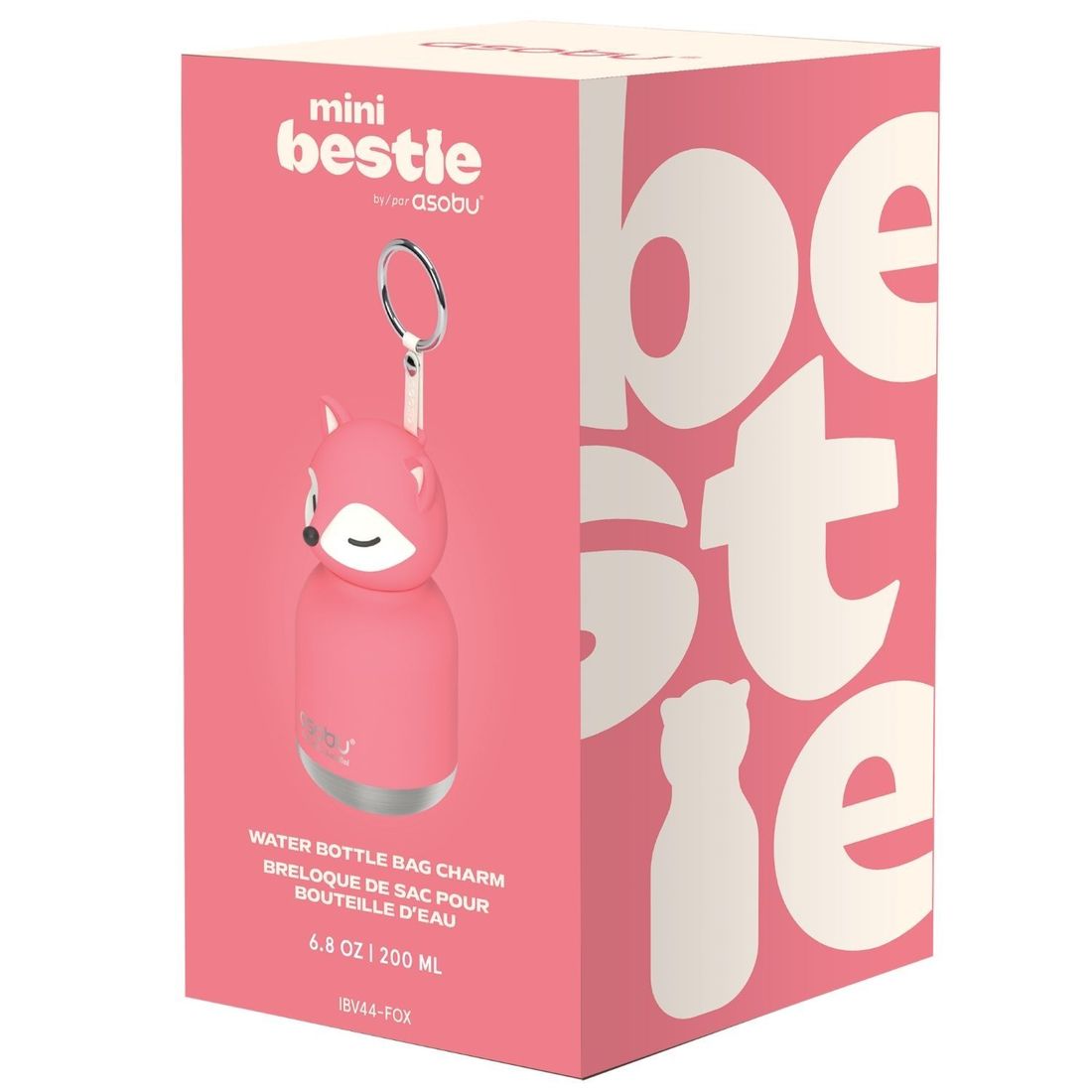 Mini gourde isotherme Bestie Renard rose (200 ml) (Asobu) - Image 9