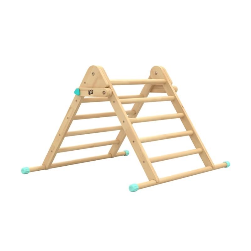 Triangle d'escalade pliable montessori en bois fsc® pour enfant dès 1 an (Active Tots) - Image 1
