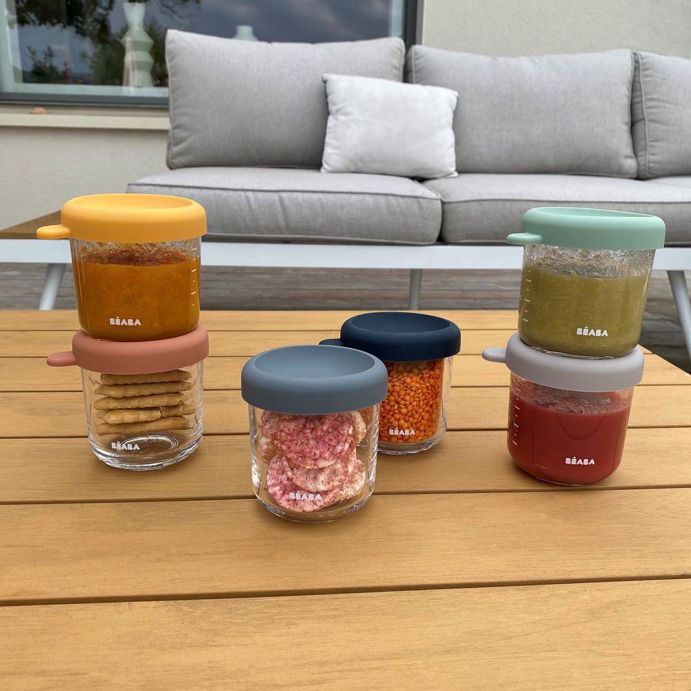 Coffret 6 portions verre sunrise color mix (250 ml) (Béaba) - Image 6