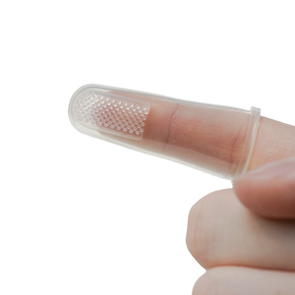 2 doigtiers brosse à dent silicone (Thermobaby) - Image 1