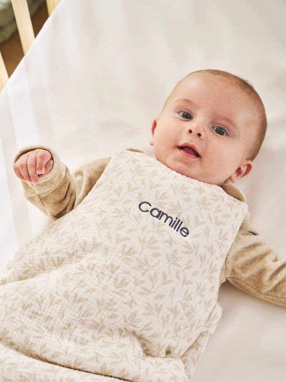 Gigoteuse personnalisable HYGGE beige imprimé (Vertbaudet) - Couverture