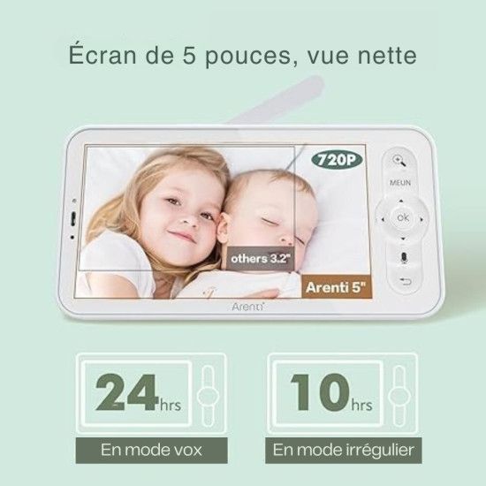 Babyphone caméra connecté ou sans ondes Alnanny (Nanny Care) - Image 3