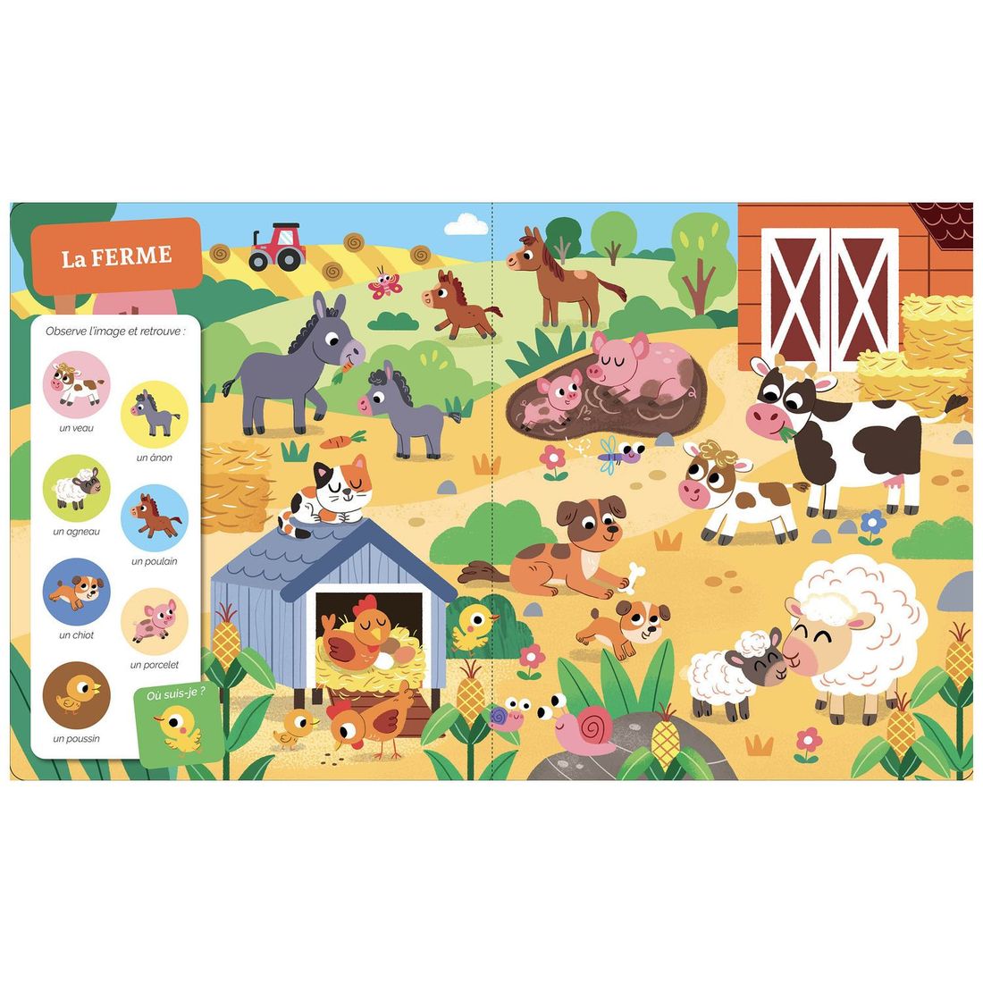 Livre Cherche et trouve des touts-petits Les bébés animaux (Auzou Editions) - Image 2