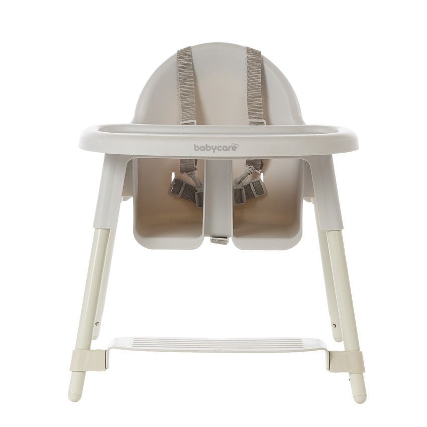 Chaise haute fixe 2 en 1 Capucine 2.0 beige - Ecru (Babycare) - Image 4