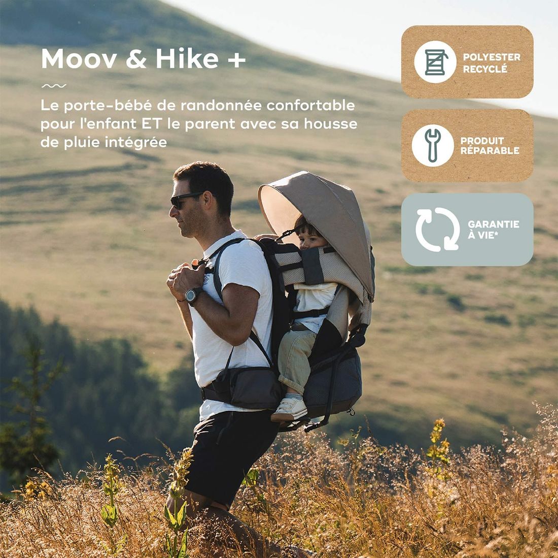 Porte-bébé Randonnée Moov & Hike + (Babymoov) - Image 1
