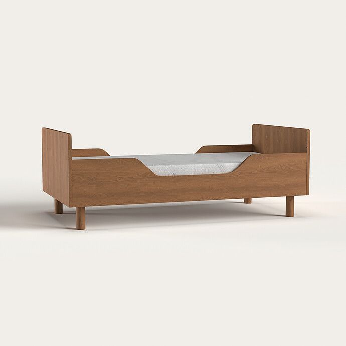 Lit Bébé Evolutif Tokyo Chêne Caramel - 140 x 70 cm (Nina Bien) - Image 3