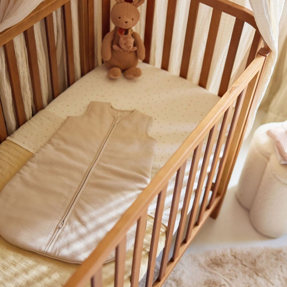 Drap housse en jersey Kangaroots (40 x 80 cm) (Jollein) - Image 3