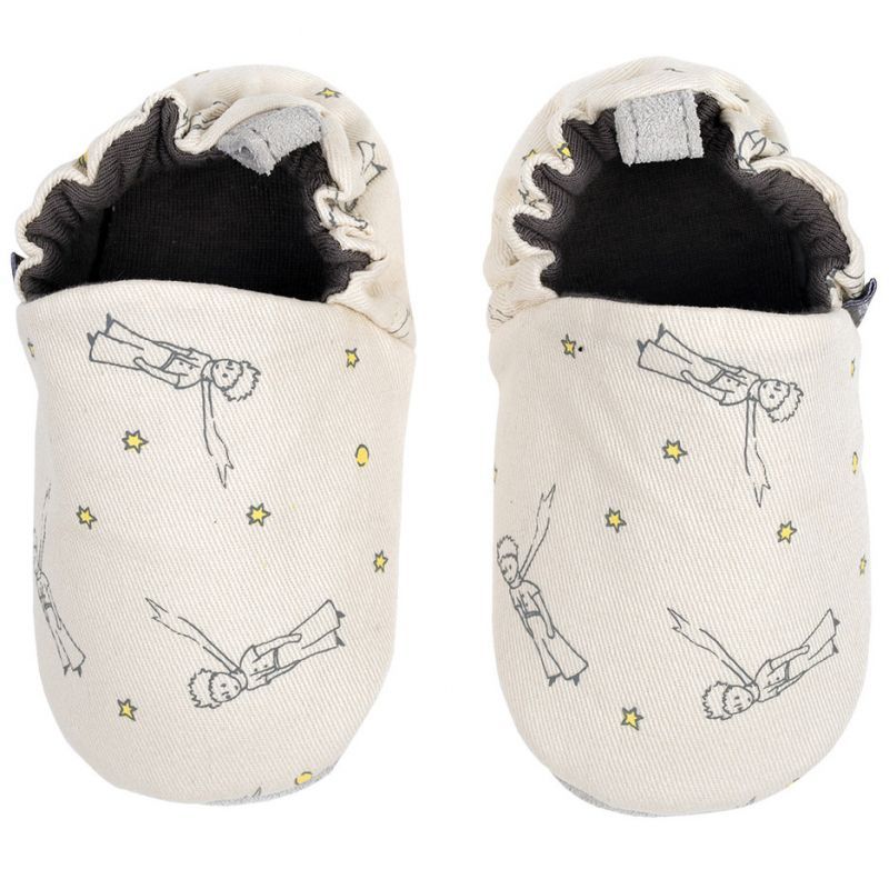 Chaussons en coton et cuir Le Petit Prince (6-12 mois) (Petit Jour Paris) - Image 1