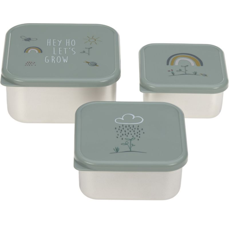 Lot de 3 boîtes à goûter Garden Explorer (Lassig) - Image 1