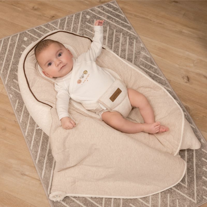 Coussin de grossesse et nid d'ange 2 en 1 Soft Nova gris (Domiva) - Image 2