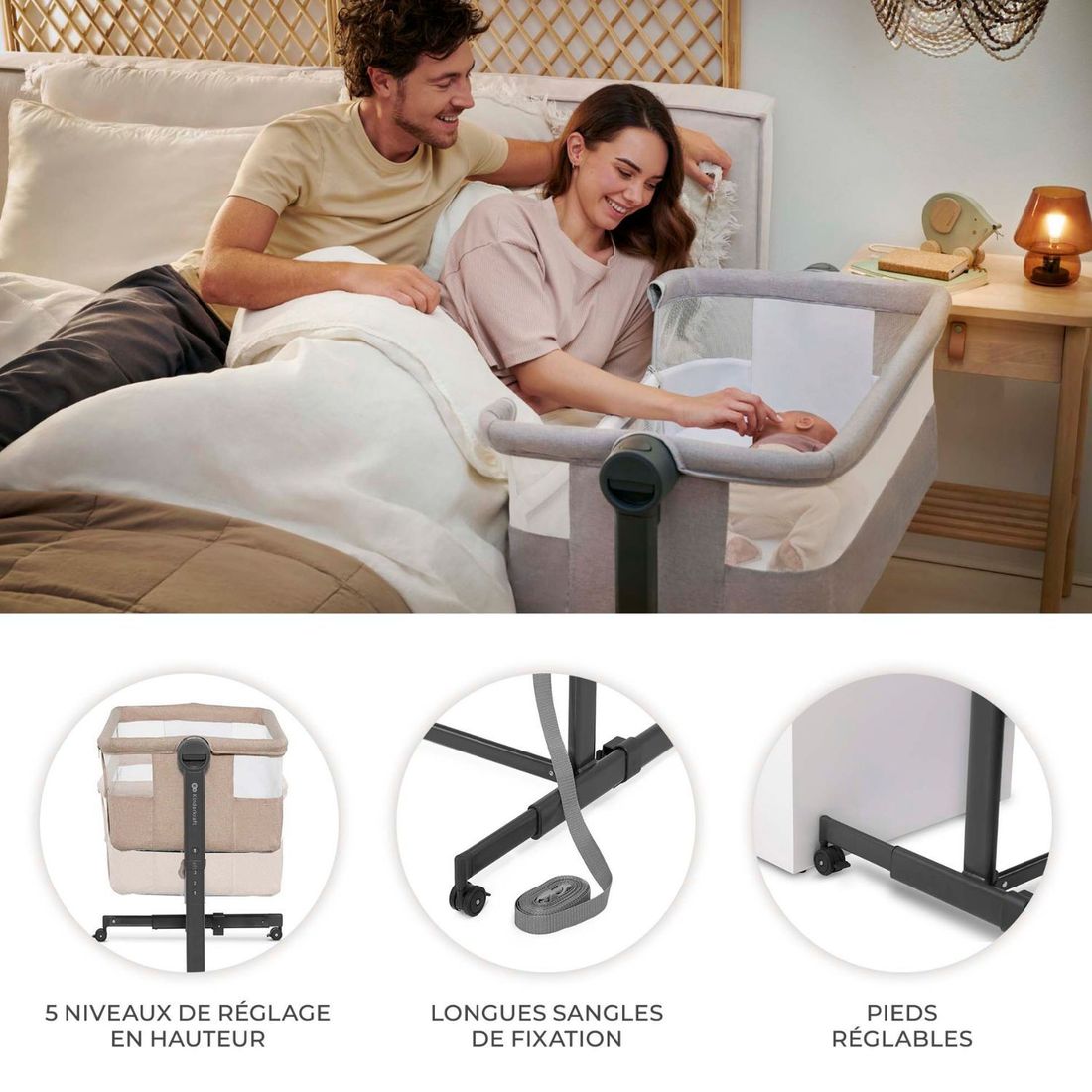 Lit cododo 2 en 1 Nestee Up 2 Beige (Kinderkraft) - Image 9