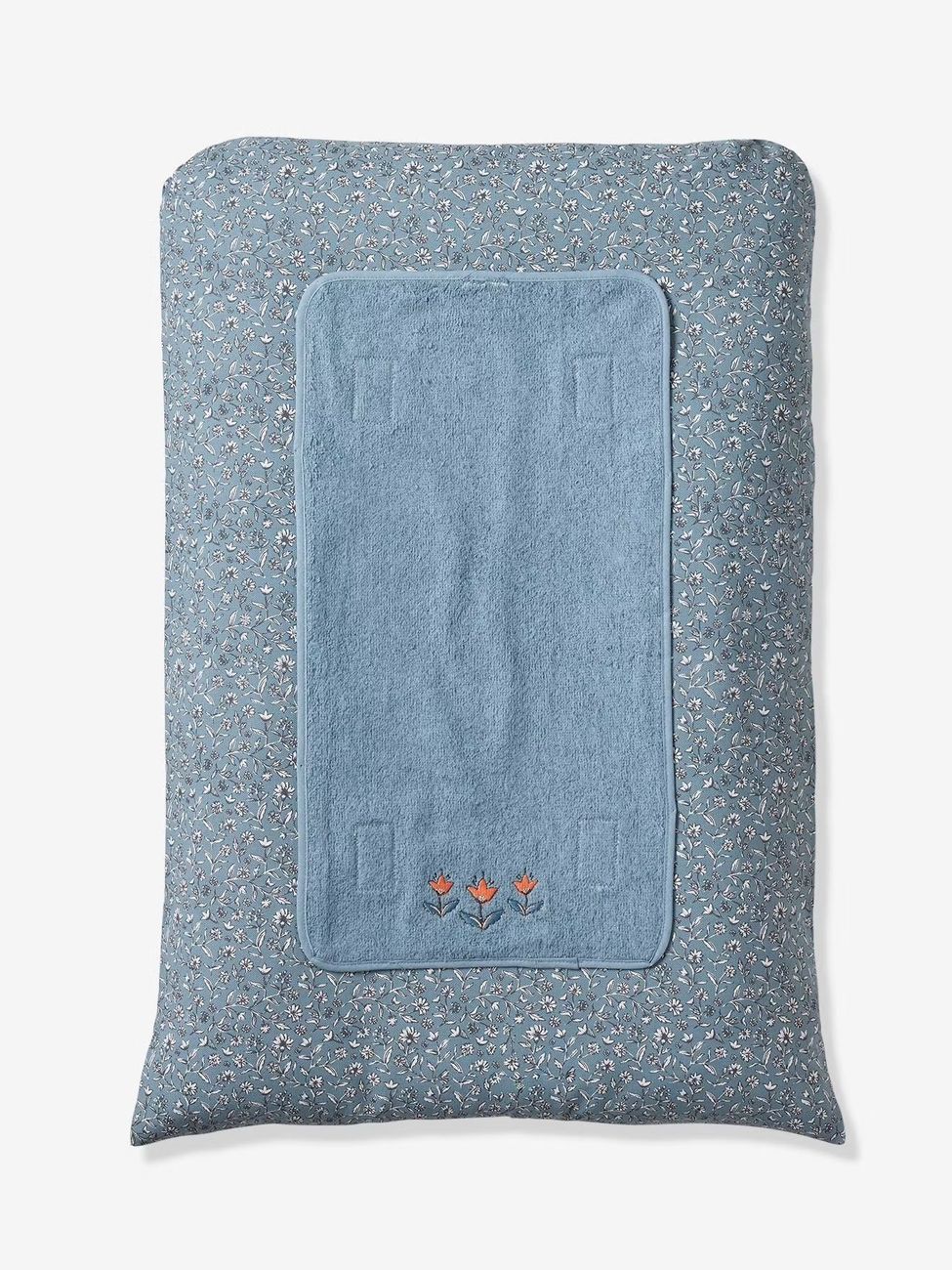 Matelas à langer personnalisable INDIA bleu imprimé (Vertbaudet) - Image 2