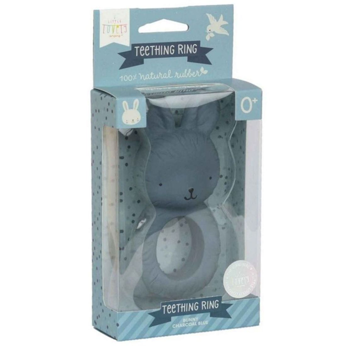 Anneau de dentition Lapin bleu anthracite (A Little Lovely Company) - Image 9