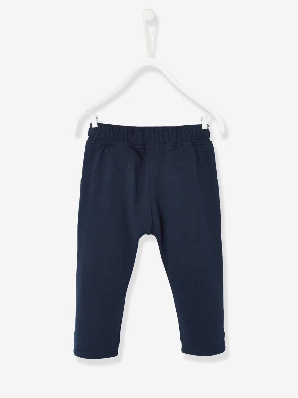 Pantalon bébé garçon molleton marine grisé (Vertbaudet) - Image 1