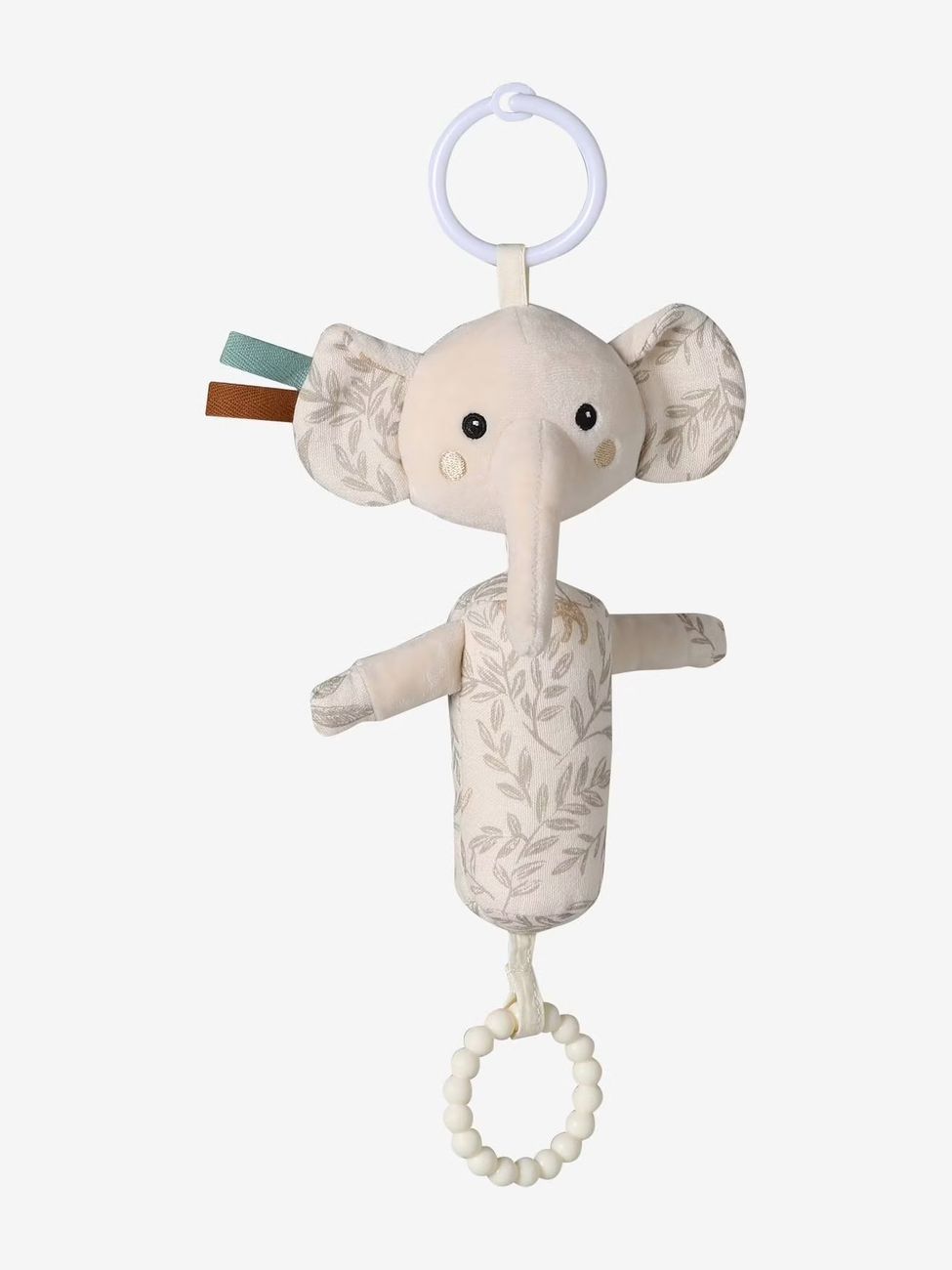 Hochet sensoriel à suspendre éléphant babylon (Vertbaudet) - Image 1