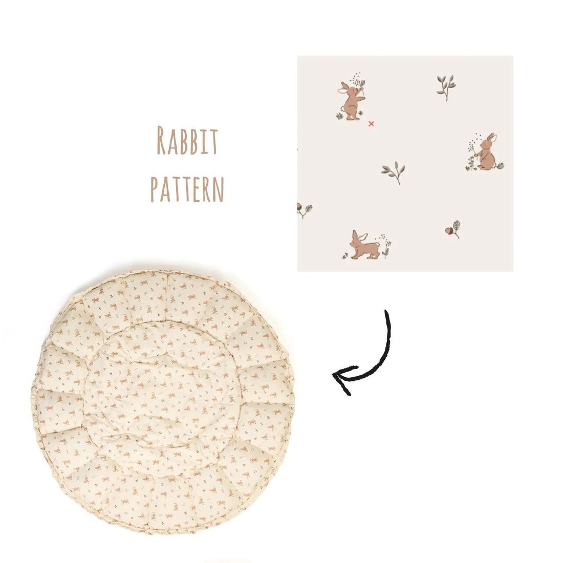 organic babymat & cocoon-rabbit (Play & Go) - Image 6
