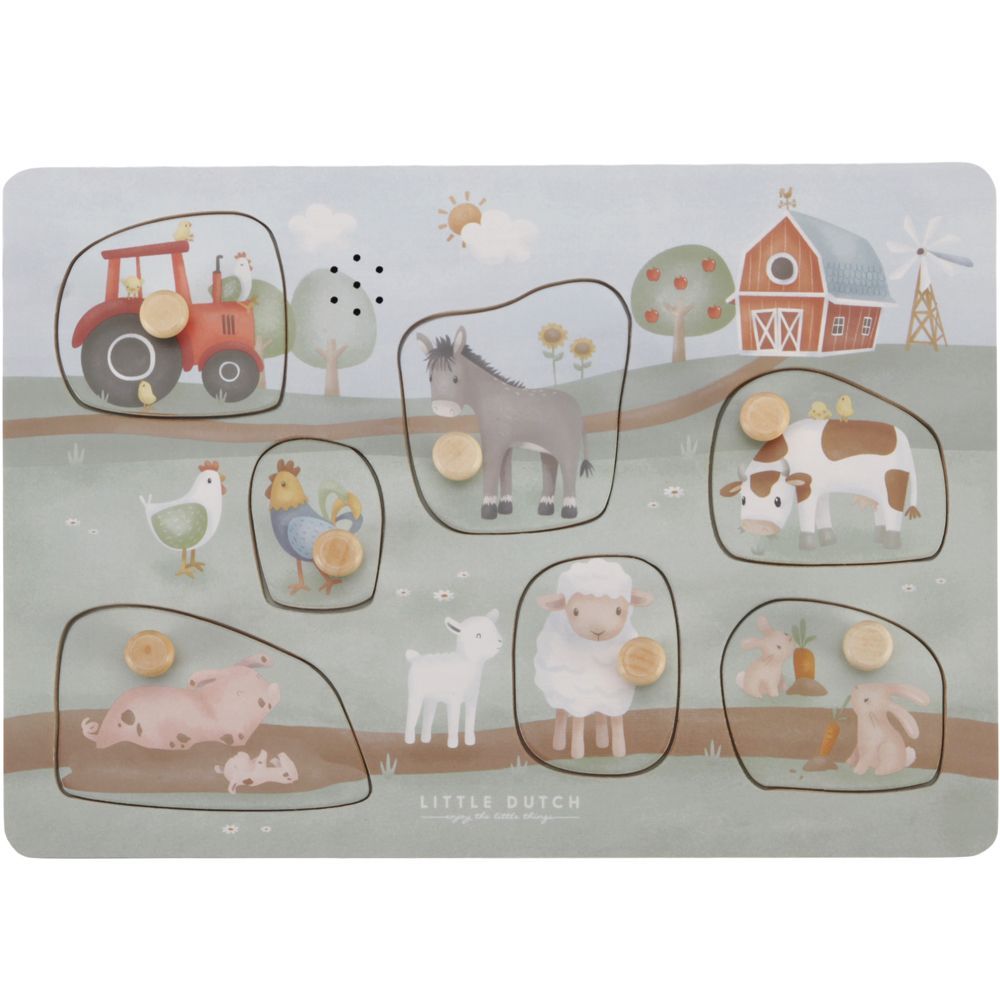 Puzzle sonore en bois Little Farm (Little Dutch) - Image 9