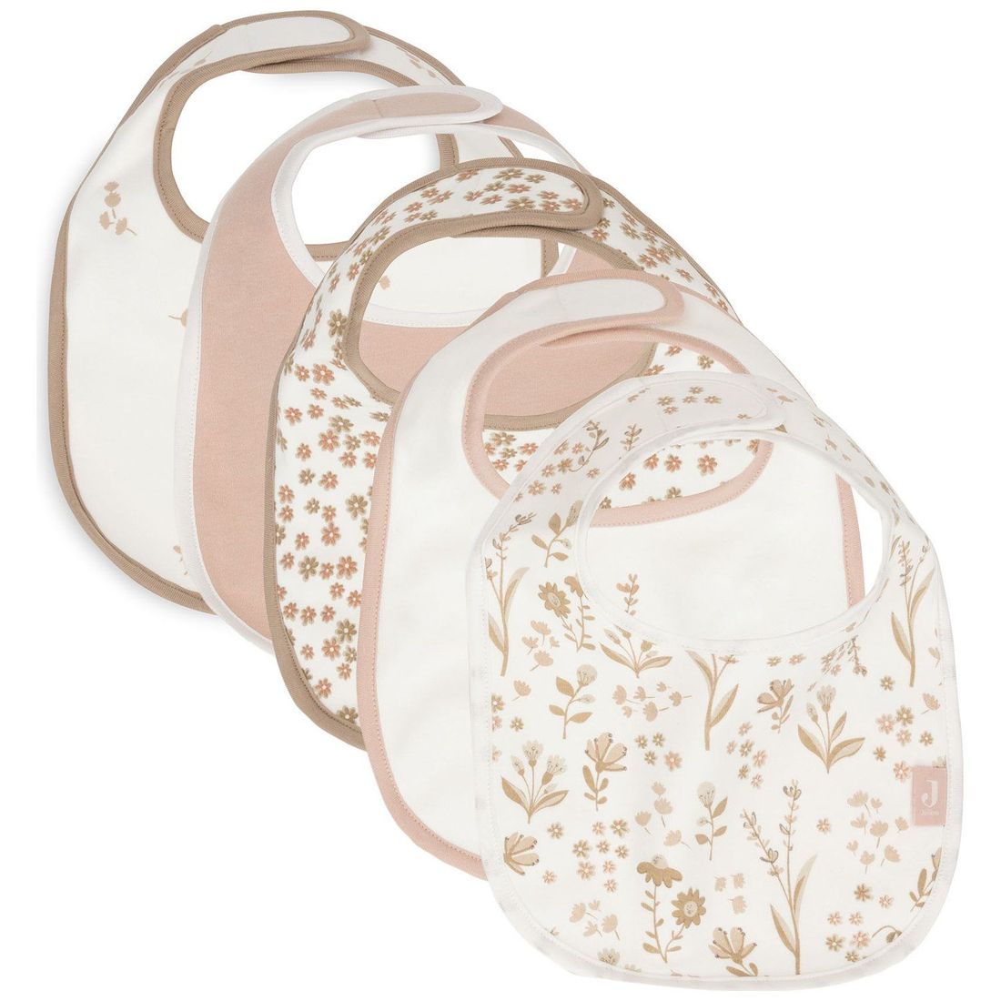 Lot de 5 bavoirs imperméables Bloomy (Jollein) - Image 1