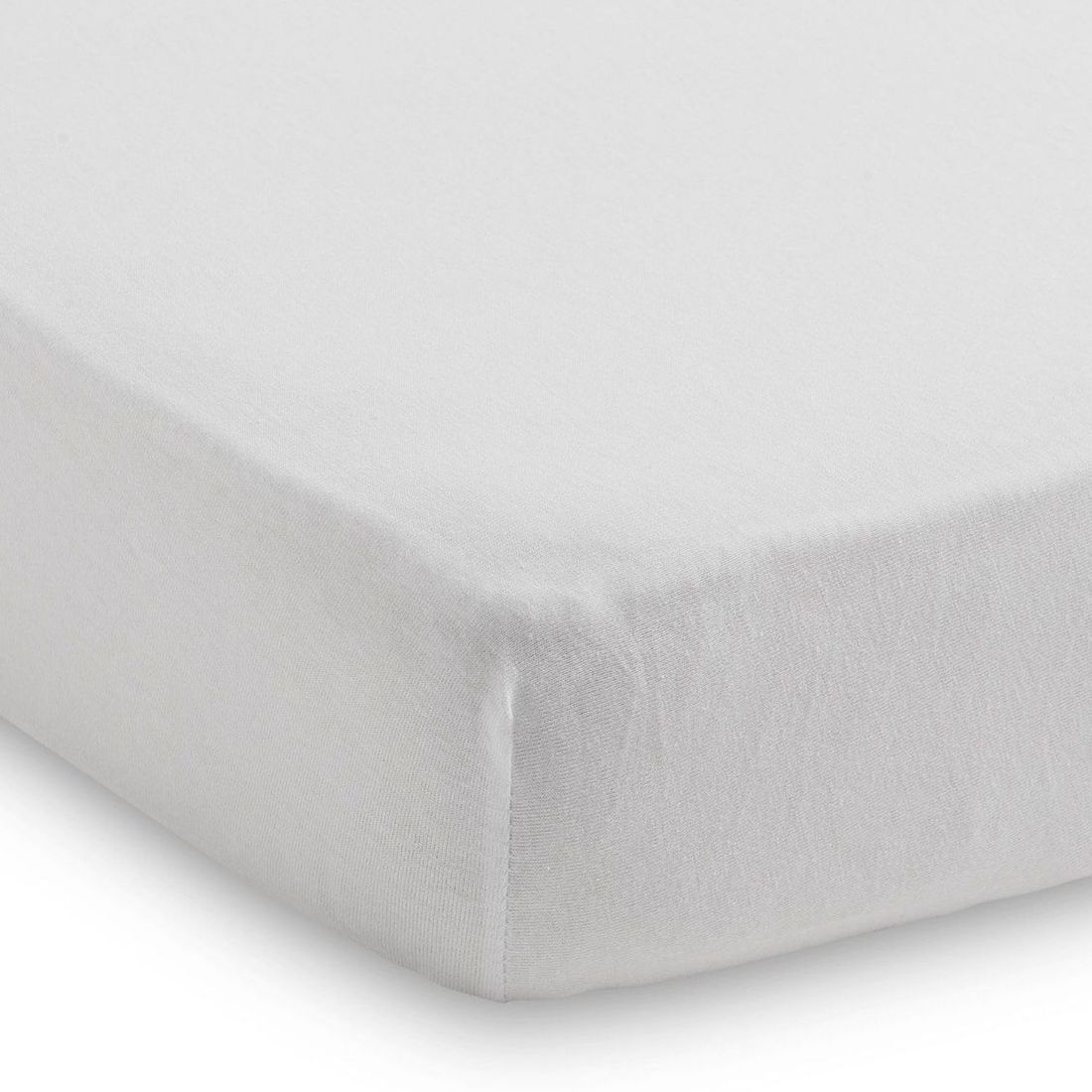 Drap housse en jersey Blanc (70 x 140 cm) (Jollein) - Image 1