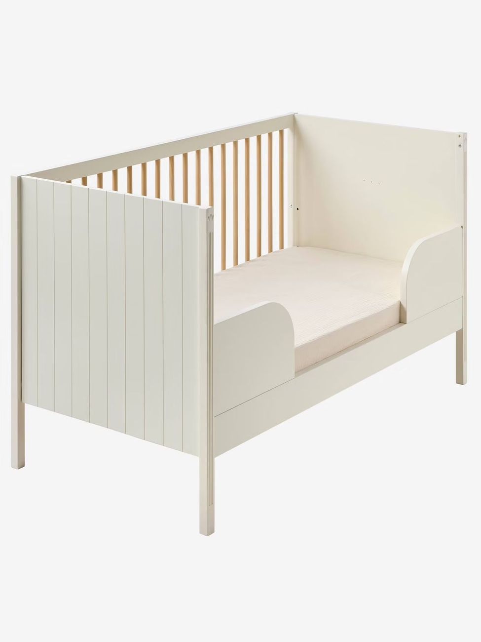 Lit Bébé évolutif 70x140cm HERITAGE beige (Vertbaudet) - Image 2