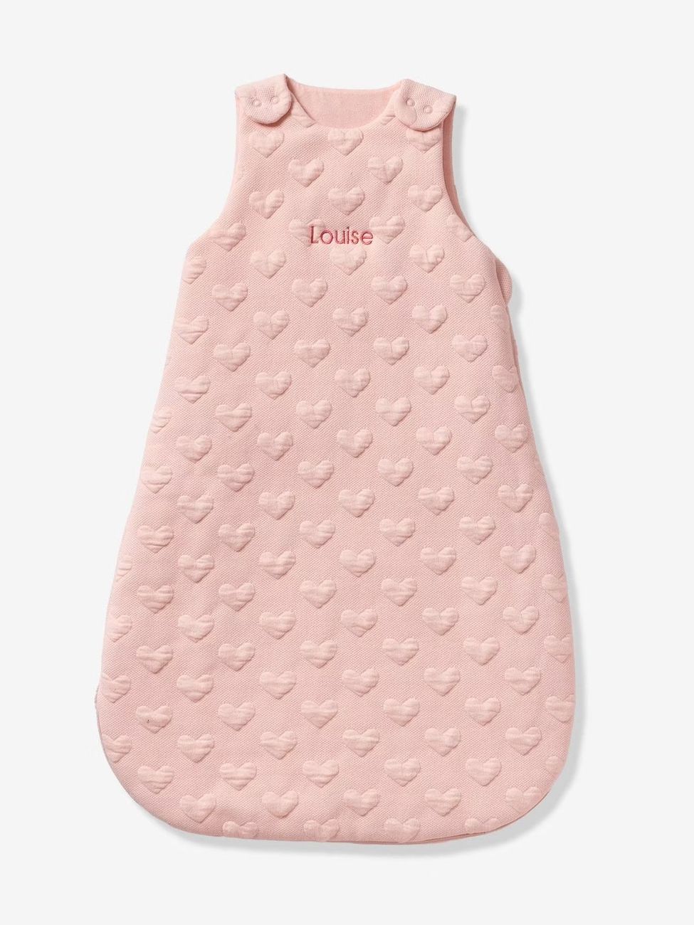 Gigoteuse MOTIF JACQUARD personnalisable rose pâle (Vertbaudet) - Image 1