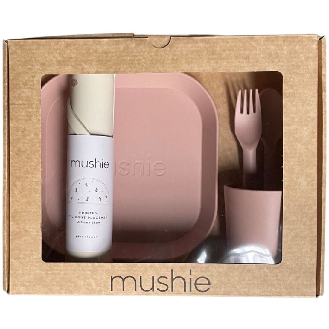 Coffret repas en silicone Blush (3 pièces) (Mushie) - Image 3