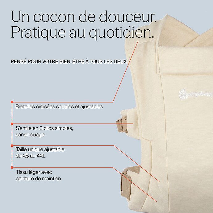 Porte-Bébé Embrace - Pure Black (Ergobaby) - Image 9