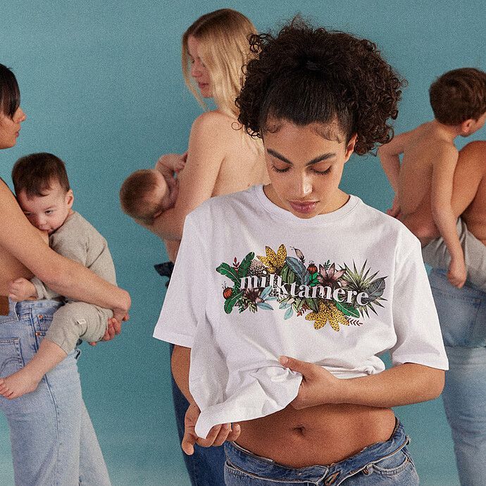 T-shirt d'Allaitement Milktamère - M (Tajinebanane) - Image 1