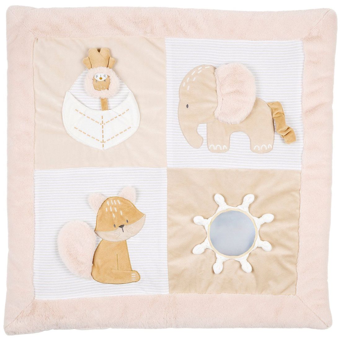 Tapis d'éveil avec arches Ernest, Flo et Oli (80 x 80 cm) (Nattou) - Image 5