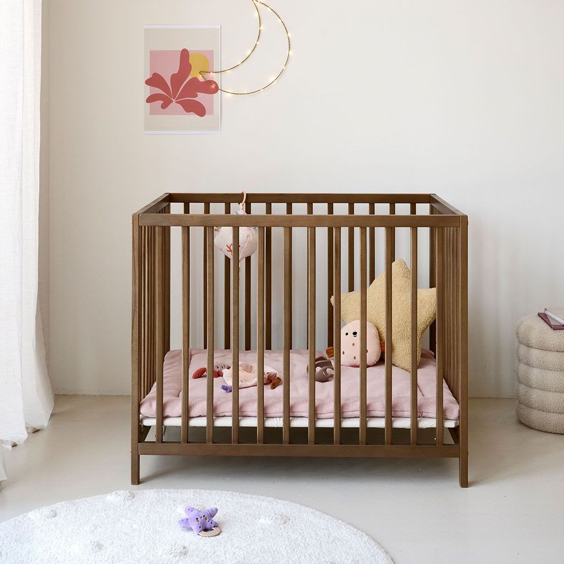 Petite Amélie Parc Bébé Nois | Réglable en hauteur | Cocoa | 75x95 cm (Petite Amélie) - Image 2