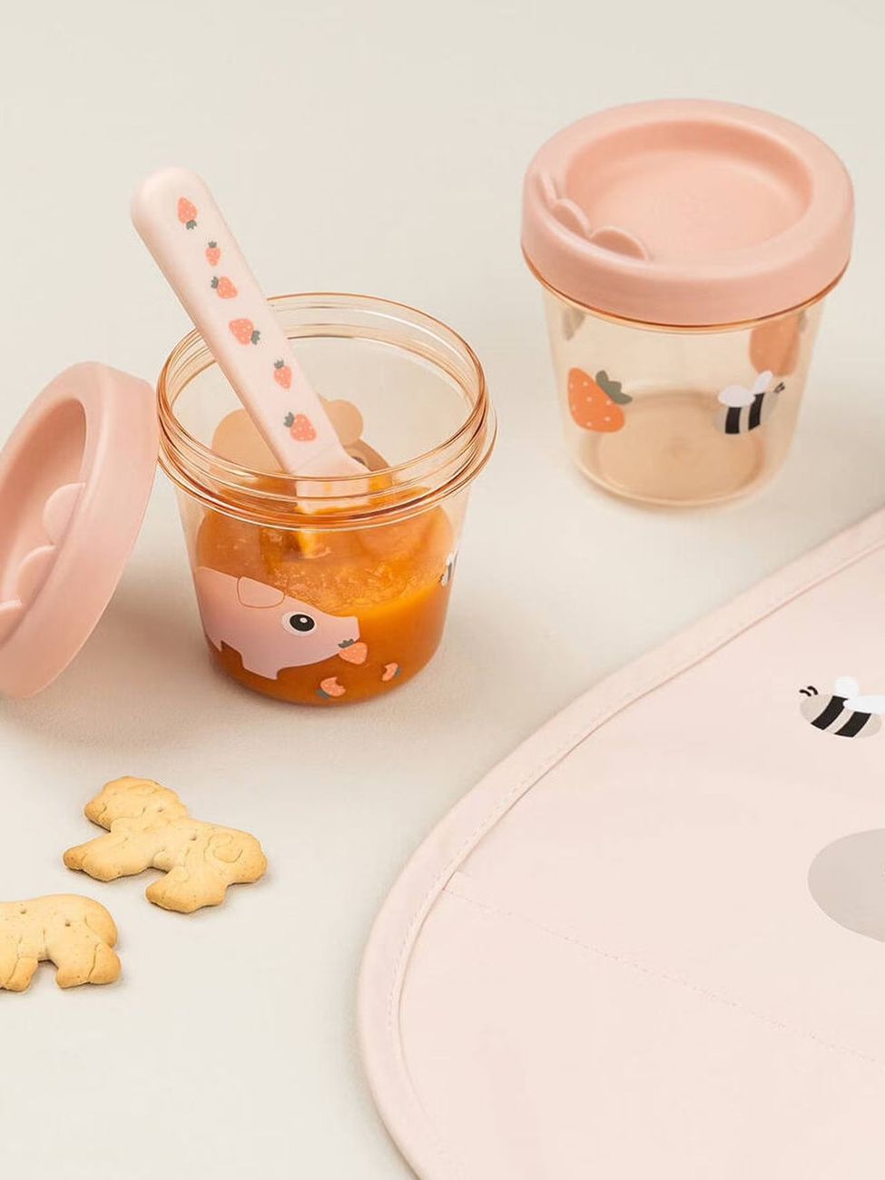 Lot de 2 pots conservation Dotti blush (Done by deer) - Couverture